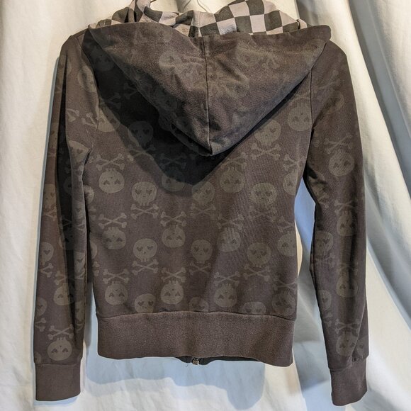 Vintage RARE Abbey Dawn by Avril Lavigne black skull jacket in small! EUC! - Picture 3 of 11